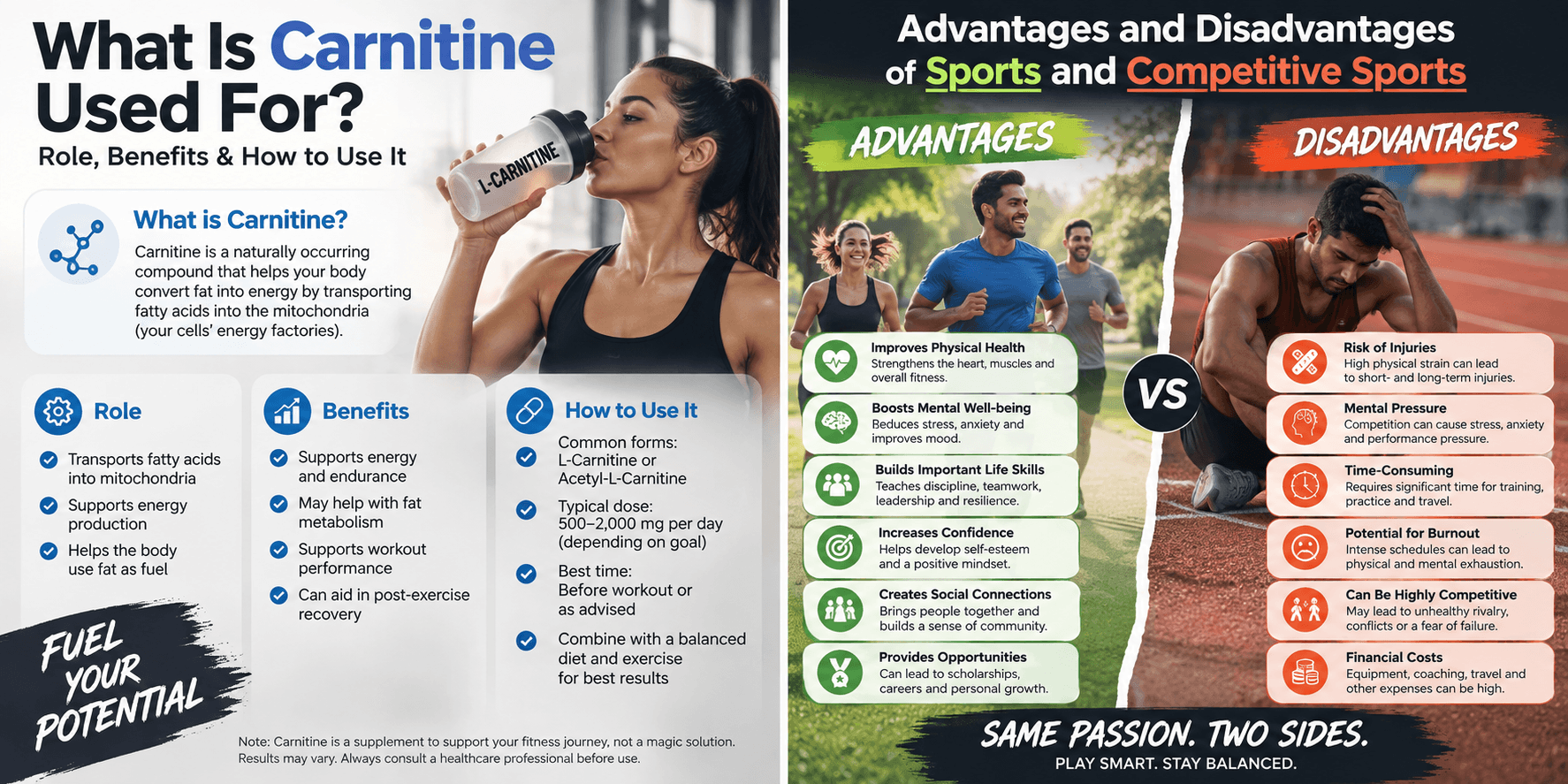 Advantages and disadvantages of sports and competitive sports