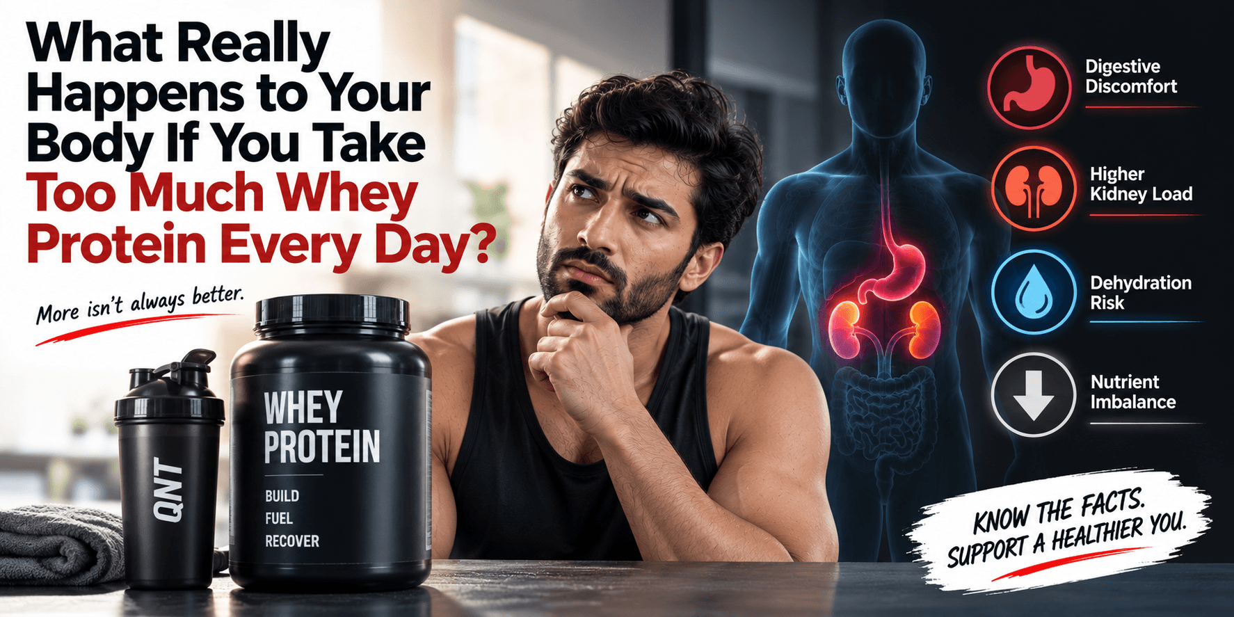 What really happens to your body if you take too much whey protein everday