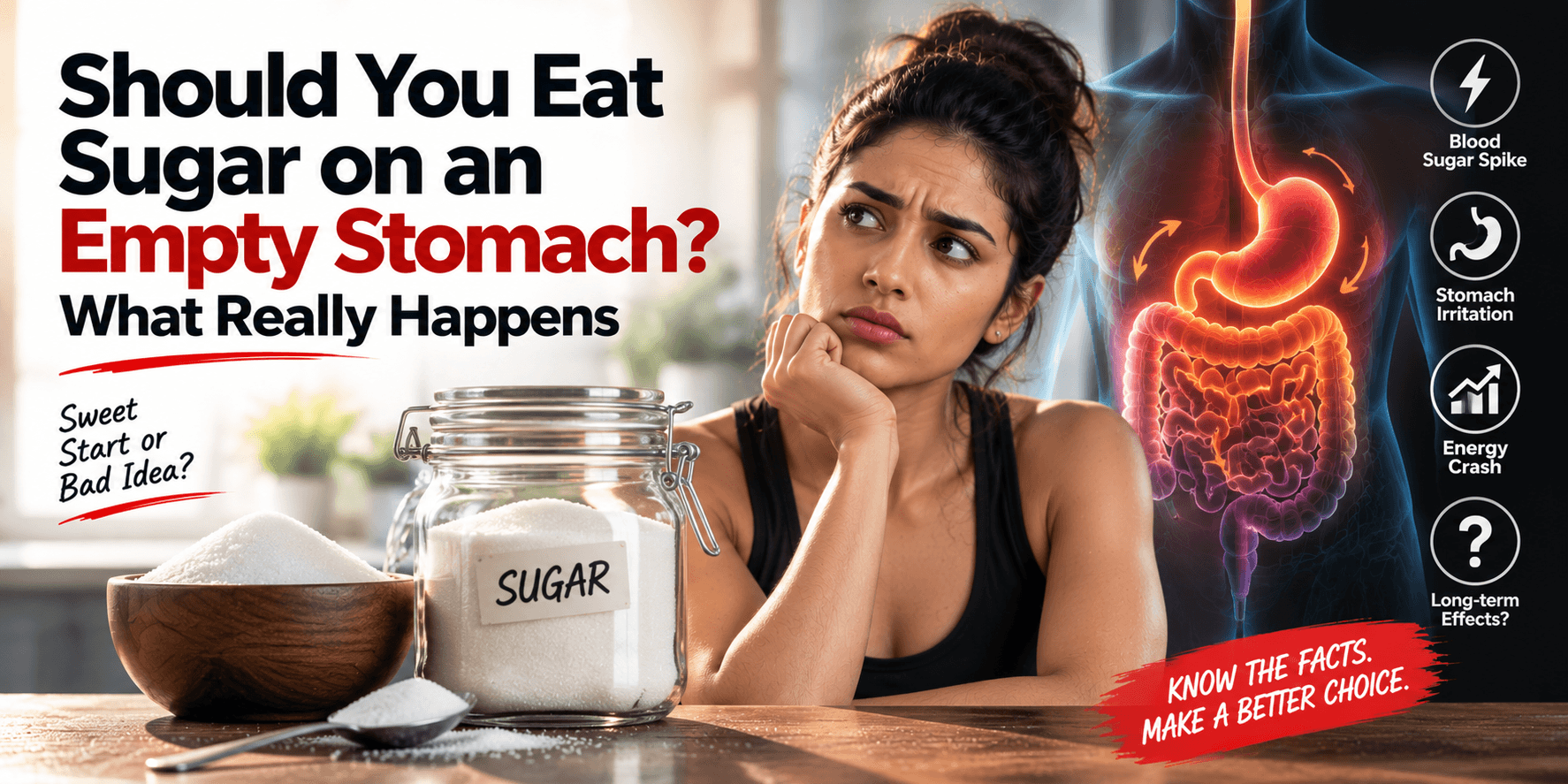 Should you eat sugar on an empty stomach