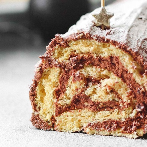 Chocolate Log Cake